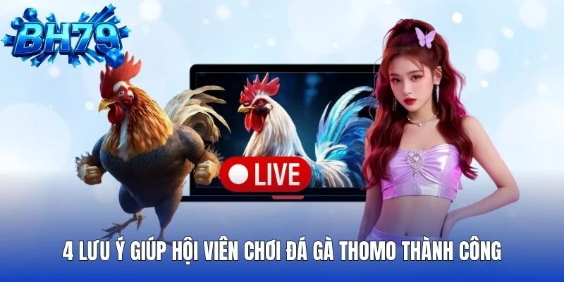 4 lưu ý giúp hội viên chơi đá gà Thomo thành công