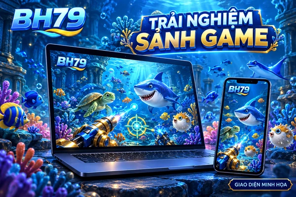 Giao diện minh họa trên điện thoại và laptop
