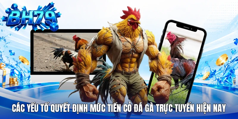 Các yếu tố quyết định mức tiền cỏ đá gà trực tuyến hiện nay