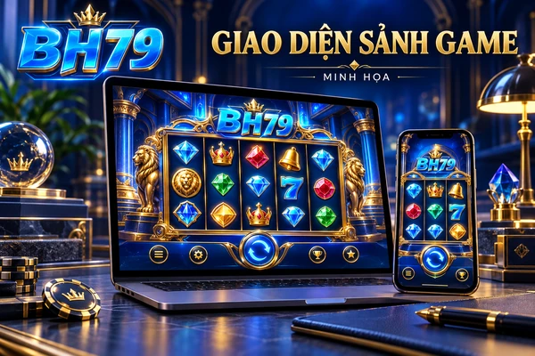 Giao diện minh họa trên điện thoại và laptop