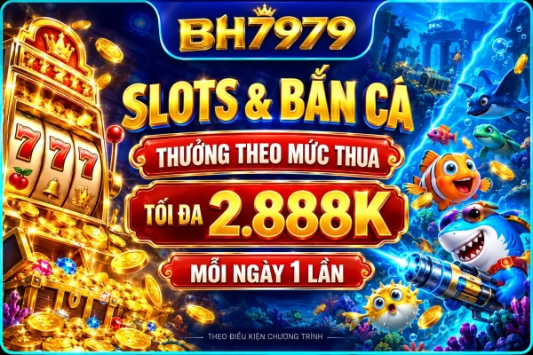 Minh họa các nhóm trò chơi Slots và Bắn Cá trong chương trình.