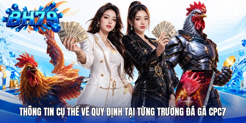 Thông tin cụ thể về quy định tại từng trường đá gà CPC7